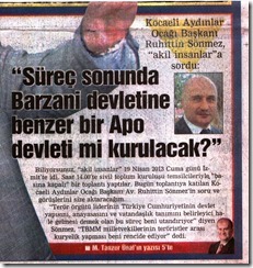 20130422 Kocaeli Gazetesi ön sayfa